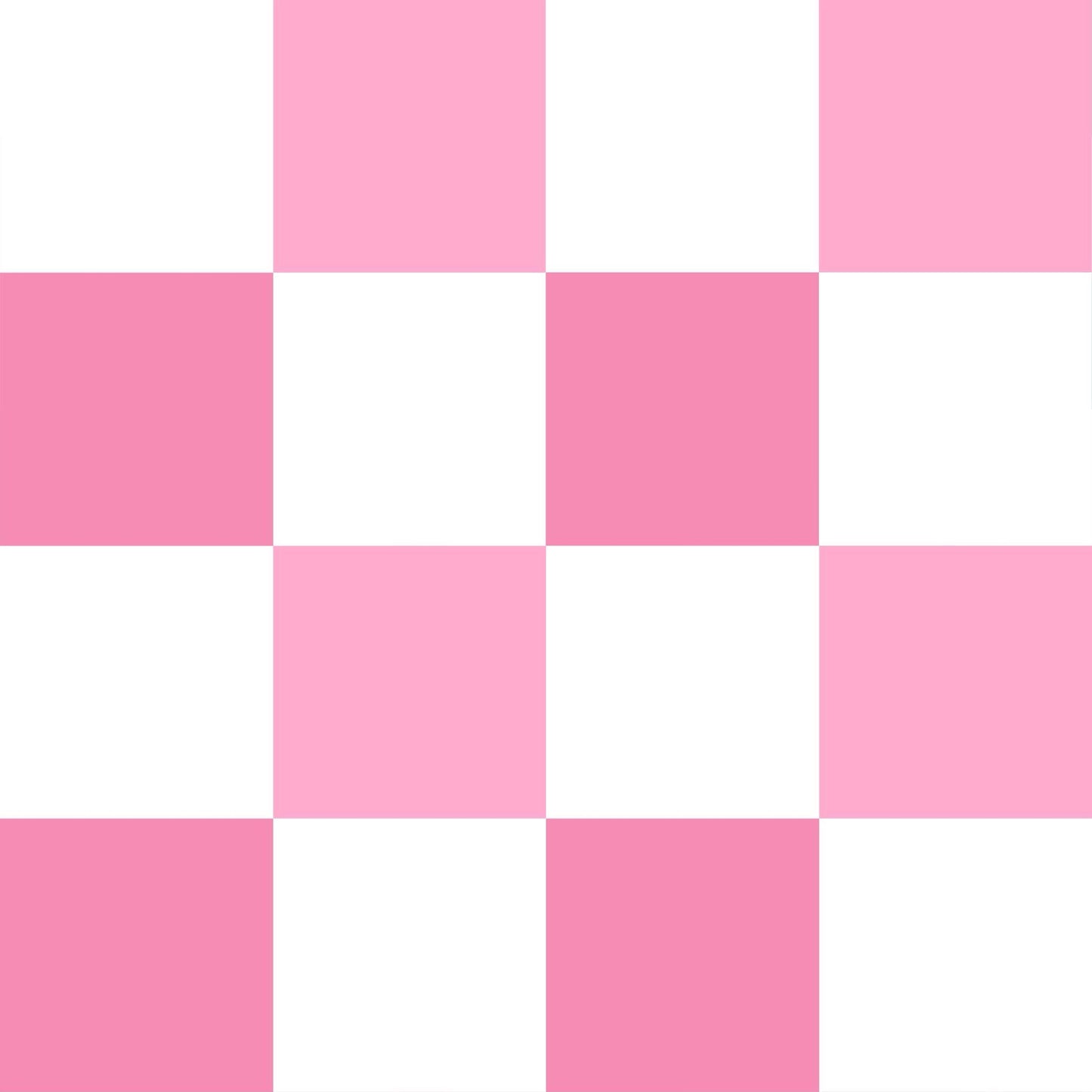 Pink and white check
