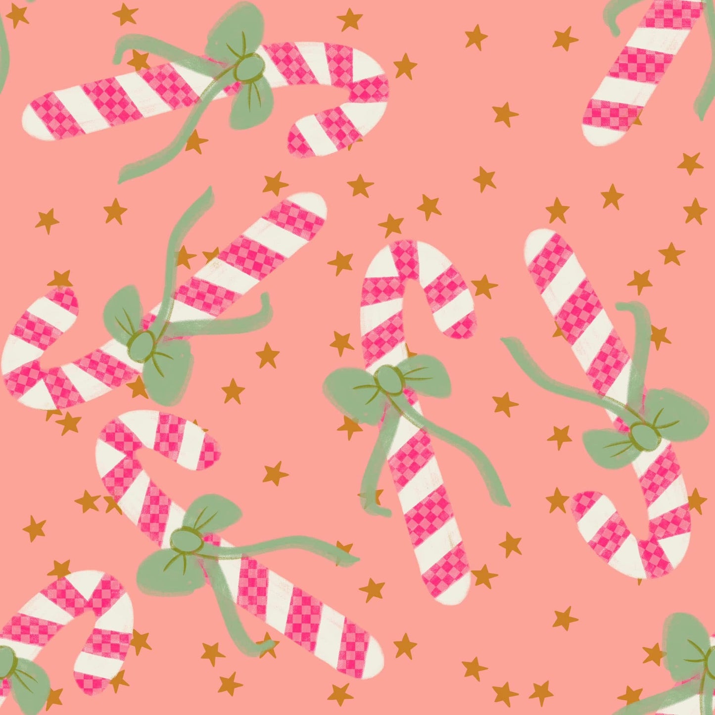 Pink candy cane