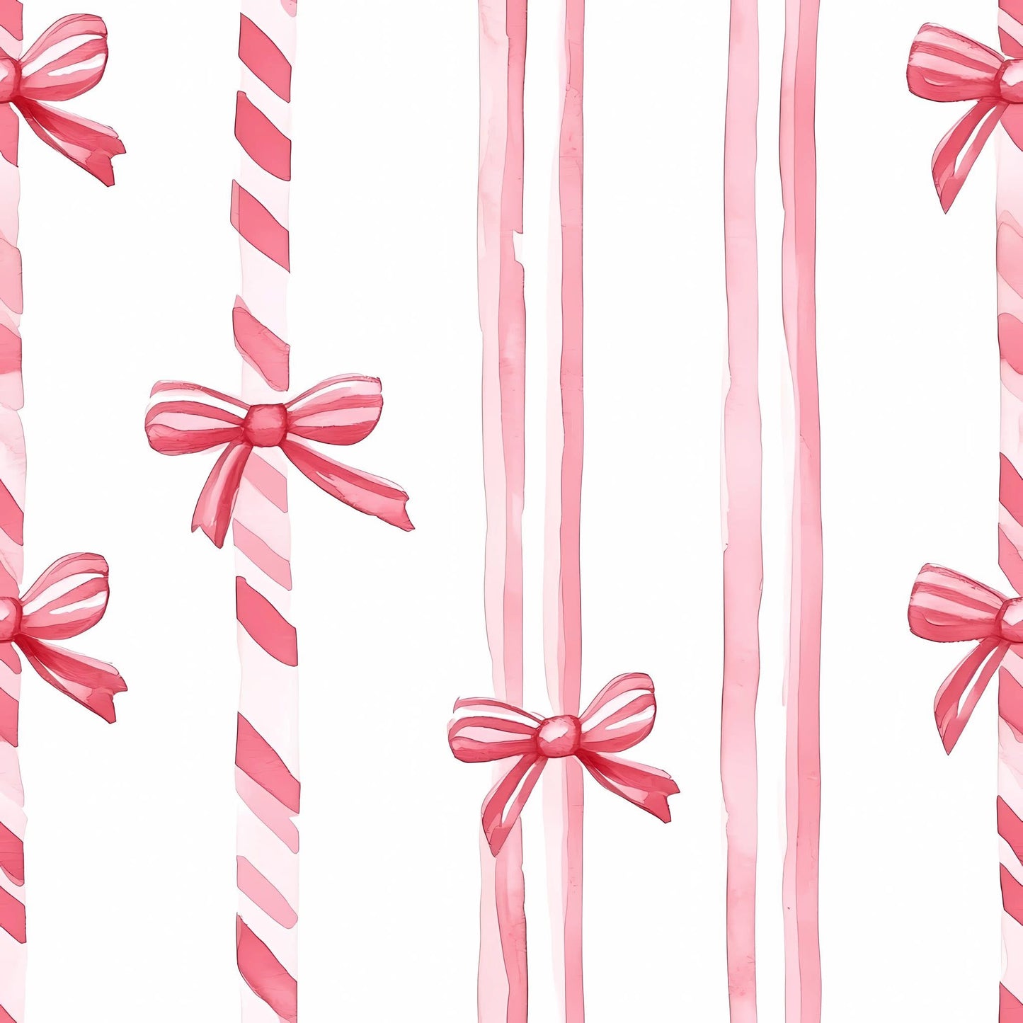 Candy cane bow stripe