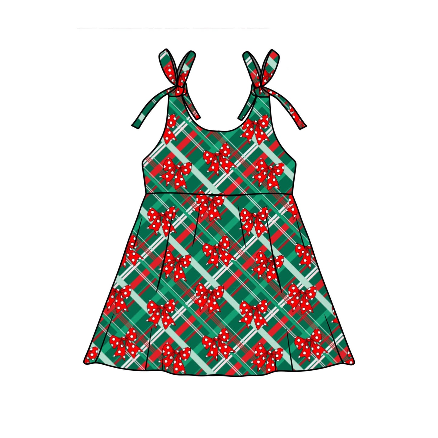 Mouse bow plaid