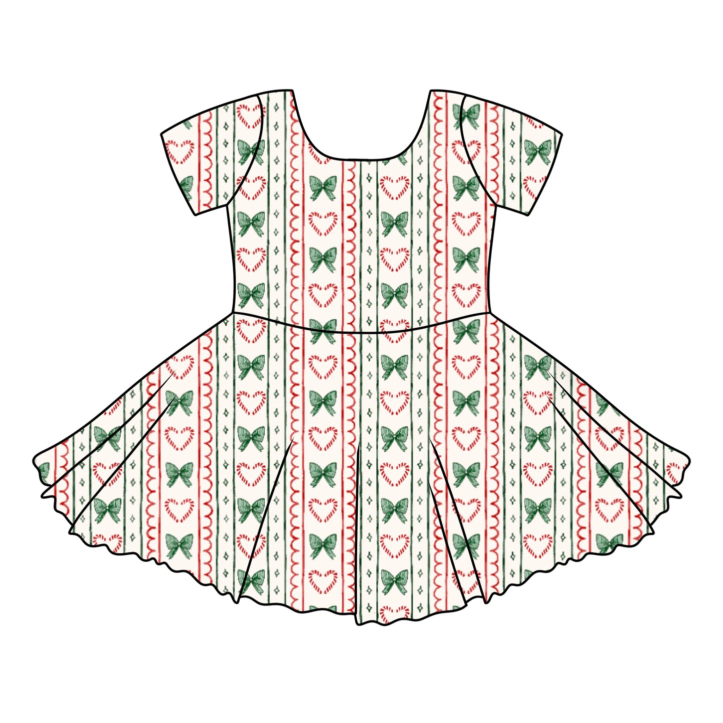 Candy cane coquette