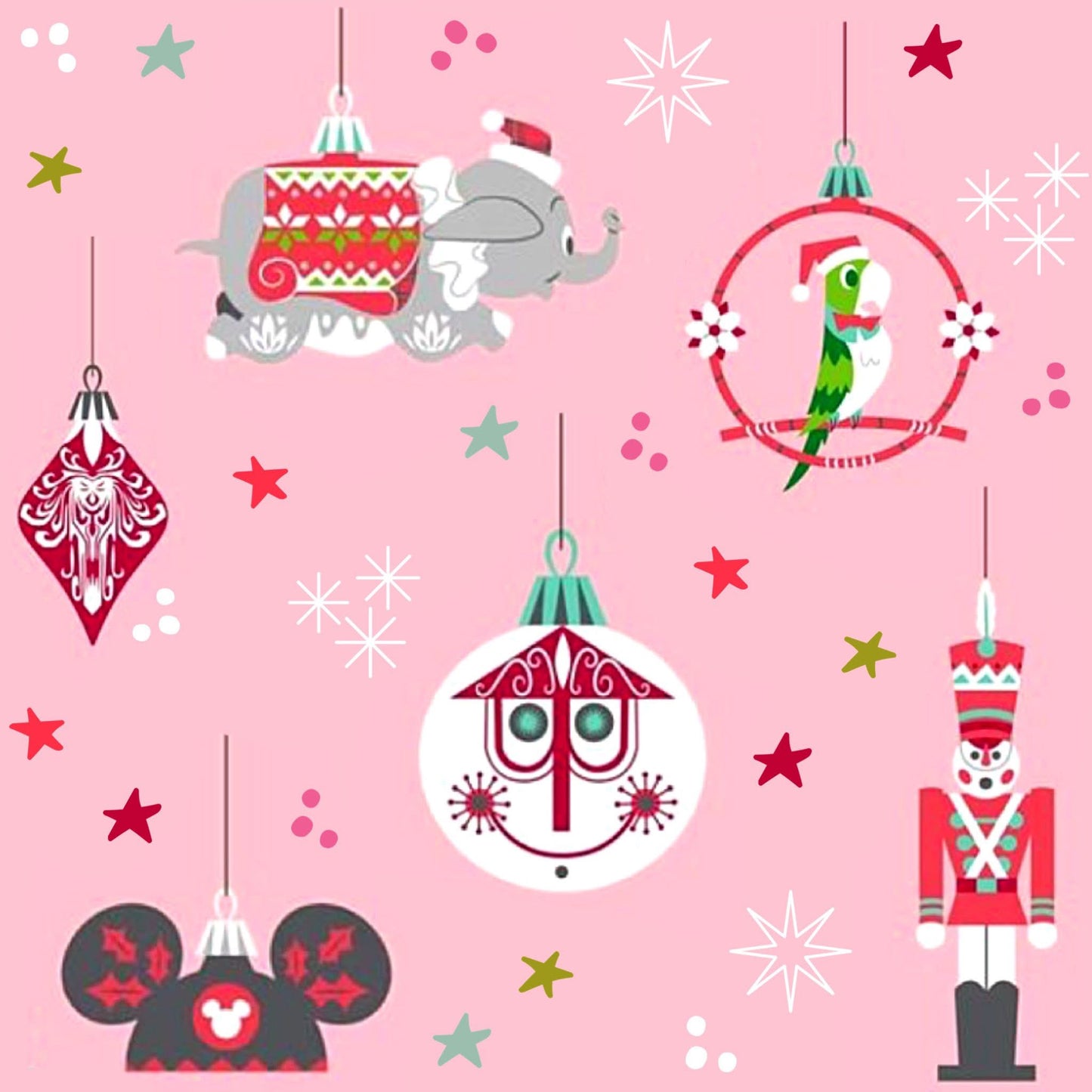 Pink ornaments