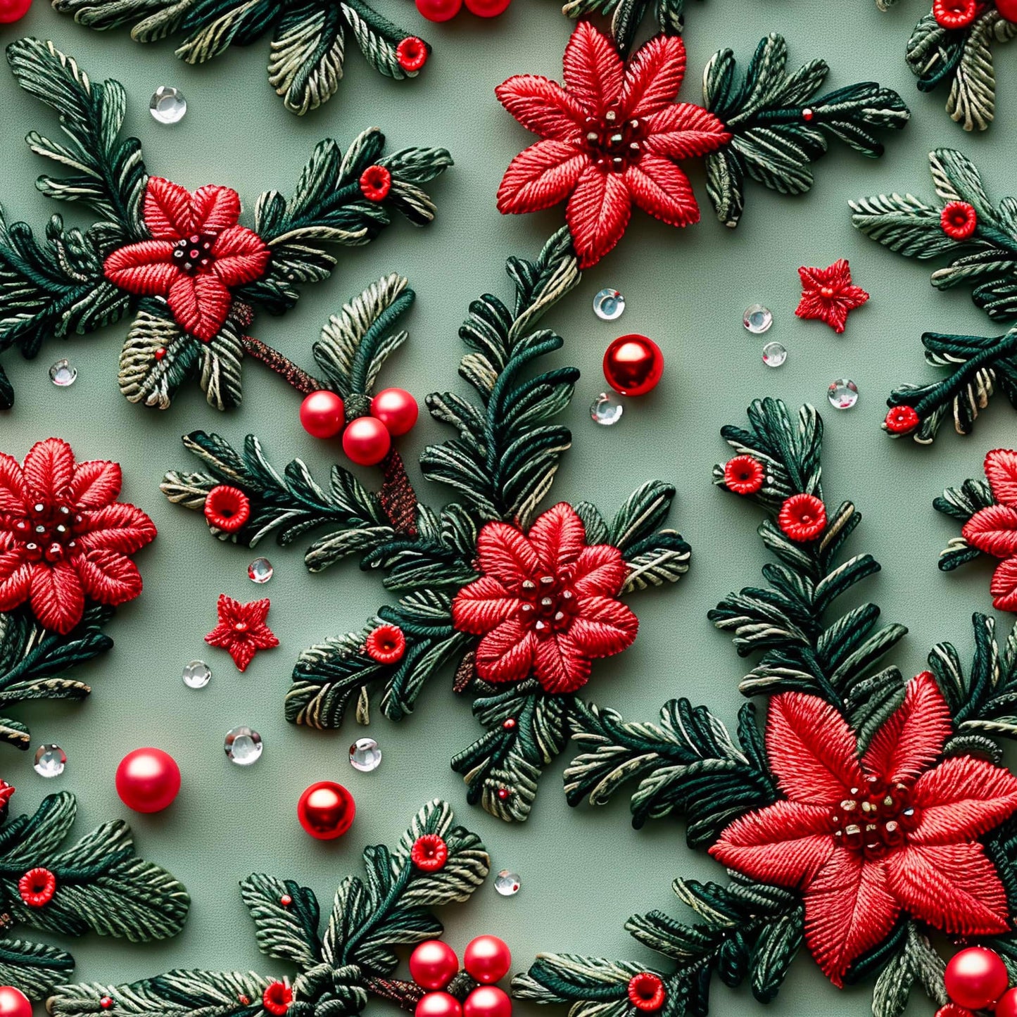 Green floral