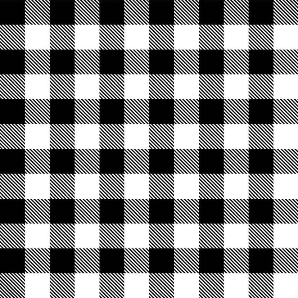 Black and White Buffalo plaid