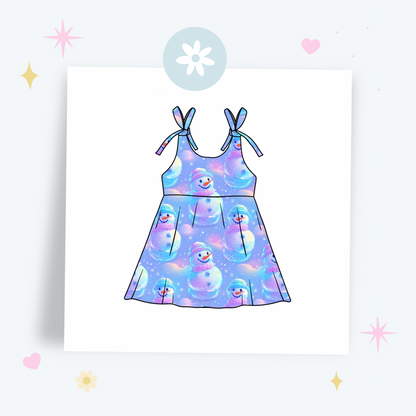 Iridescent snowman