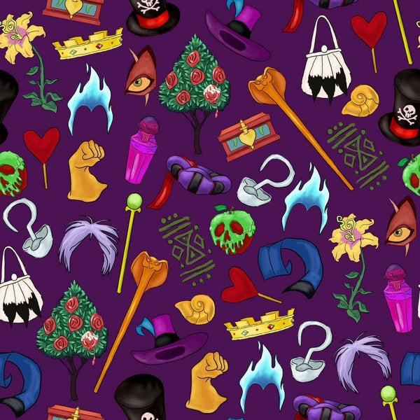 Villain symbols purple