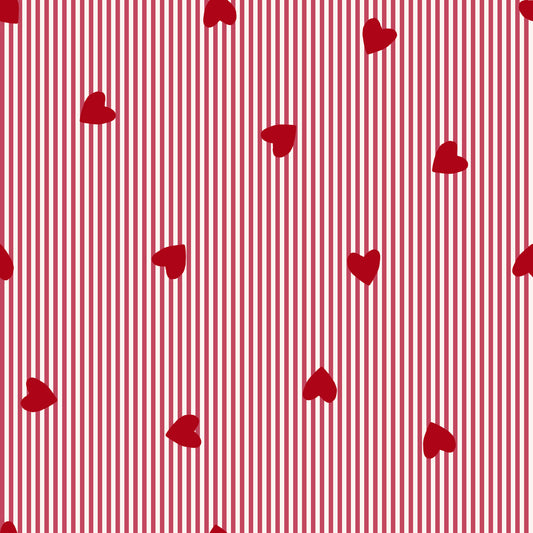 Heart Seersucker Print