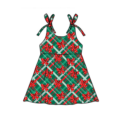 Mouse bow plaid