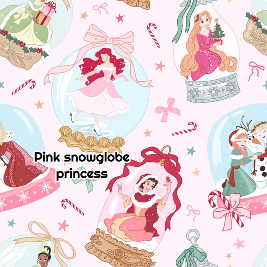 Pink Princess Snowglobe